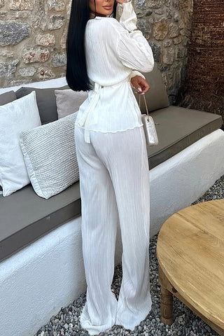 Elegant Two-Piece Flowing Set