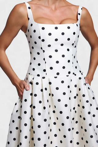 Polka Dot Evening Dress