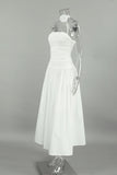Strapless Ruched Casual Dress