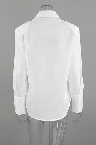 Elegant Long-Sleeve Blouse