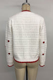 Heart Pattern Button Cardigan