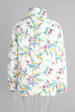 Floral Pattern Puffer Jacket
