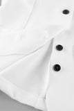 Buttoned Skirt Set Elegance