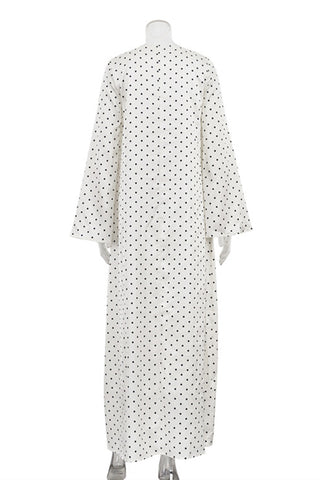 Polka Dot Long Sleeve Casual Dress