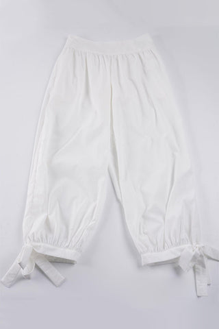 Drawstring Hem Casual Pants