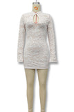 Lace Cutout Mini Dress