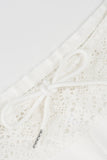 Lace-Trim Flare Casual Pants