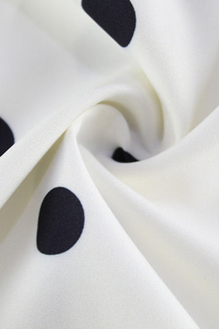 Halter Neck Polka Dot A-Line Dress