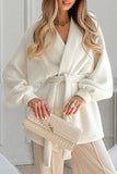 Belted Wrap Jacket with Relaxed Sleeves
