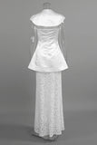 Elegant Skirt Set with Lace Accents
