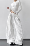 Relaxed Wide-Leg Casual Pants