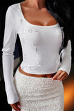 Embellished Long-Sleeve T-Shirt