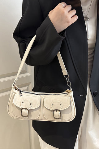 Buckle-Flap Shoulder Bag