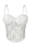 Lace Detail Bustier Top