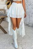 Layered High-Low Skirt