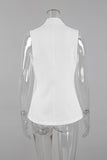Button-Front Sleeveless Top