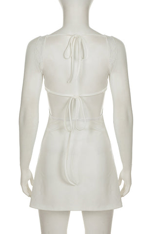 Lace-Trim Casual Dress