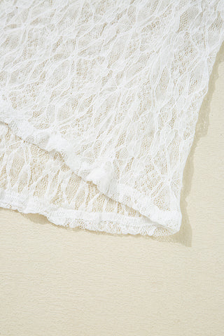Elegant Lace Long-Sleeve Blouse