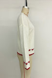 Heart Detail Knit Sweater