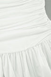 Strapless Ruched Casual Dress