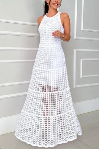 Stylish Crochet Maxi Dress