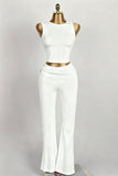 Ruched Sleeveless Top and Pants Set