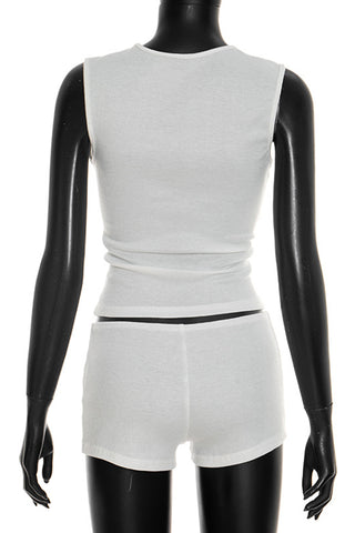 Stylish Cut-Out Short Set