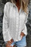 Button-Front Floral Blouse
