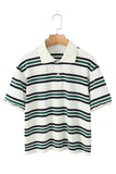 Classic Striped Polo Shirt