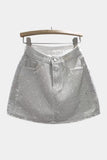 Sparkly Embellished Mini Skirt