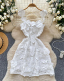 Floral Appliqué Cami Mini Dress