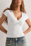 V-Neck Wrap T-Shirt