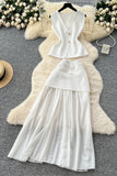 Elegant Two-Piece Skirt Set