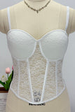 Lace-Detail Bustier Cami