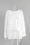 Classic Open Knit Relaxed Fit Top