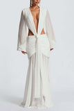 Elegant Cutout Evening Gown