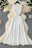 Elegant Embellished Knit Maxi Dress