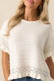 Ruffle Sleeve Casual Top