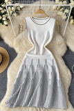 Sleeveless Striped Casual Dress