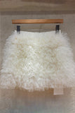 Ruffle Layered Mini Skirt