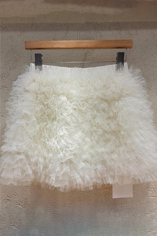 Ruffle Layered Mini Skirt