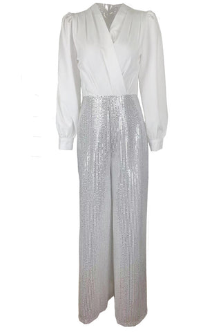 Elegant Sequin Detail Jumpsuit