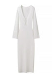 Elegant V-Neck Casual Dress