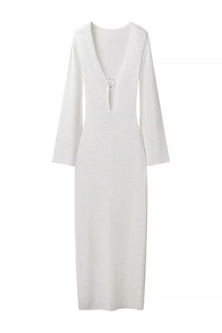Elegant V-Neck Casual Dress