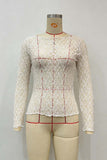 Elegant Lace Long-Sleeve Top