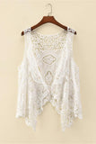 Crochet Sleeveless Layered Blouse