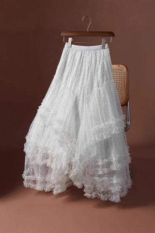Layered Skirt with Ruffle Details