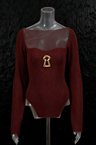 Keyhole Detail Sweater