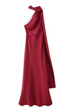 Asymmetric Neckline Casual Dress