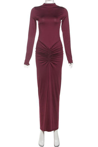 Elegant Ruched Evening Dress